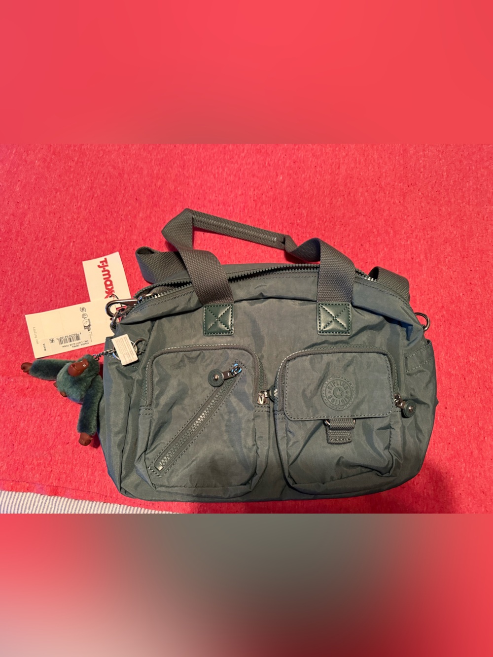 NWT Kipling Teal Nylon Bag